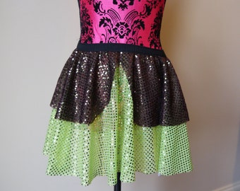 Yoda Skirt, Yoda Costume, Starwars Costume, Running Skirt, Running Skirt, Sparkle Running Skirt, 5K Skirt, Princess Skirt