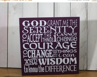 Items similar to The Serenity Prayer - 4x6 Framed Print - Green Frame ...