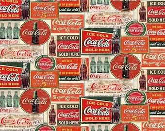 Vintage Coca-Cola from Sykel Enterprises - Full or Half Yard Coke Bottles, Coke Signs