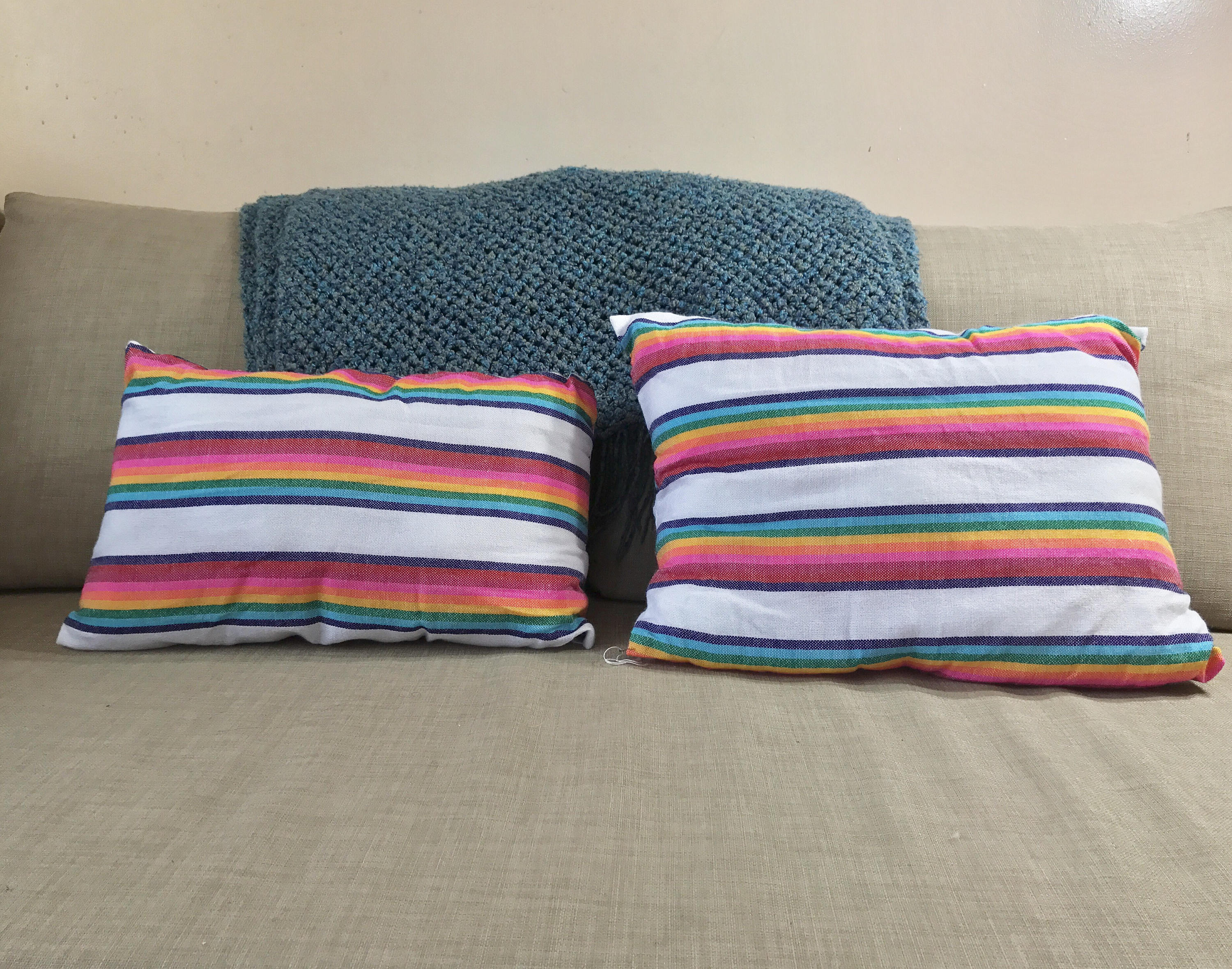 Rainbow Pillow large