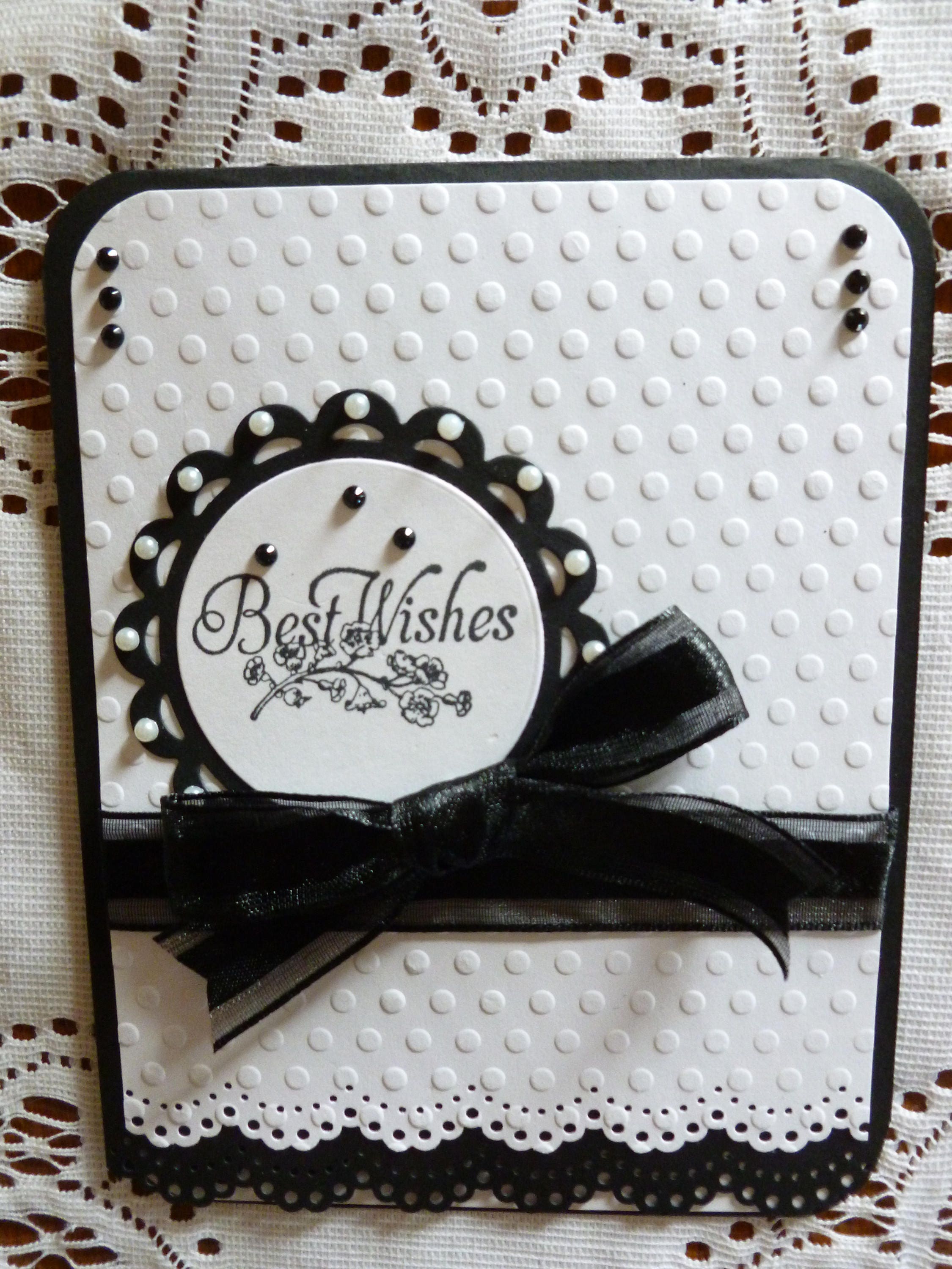 Wedding Classic Black and White Greeting Card