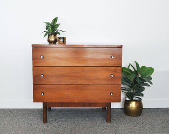 SOLD: Petite Mid-Century Dresser // Credenza // Cabinet // MCM