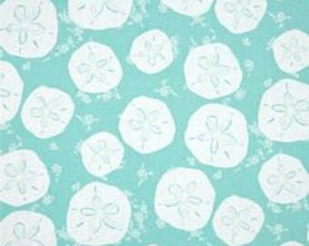 Sand Dollars on Aqua from Andover's Tides Collection By Jane Dixon