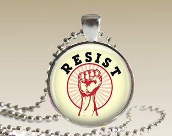 Resist Necklace Resist Pendant Resist Jewelry RN1