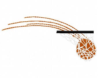 Basketball Embroidery Design - Instant Download