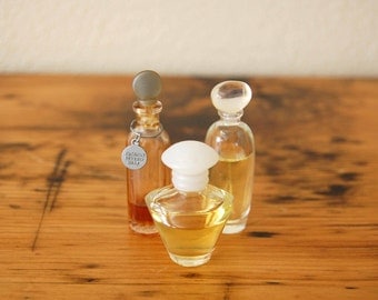 Vintage Miniature Perfume Bottles Vintage Sample Travel Guest Giorgio Estee Lauder Mary Kay Photo Prop Parfum from The Eclectic Interior