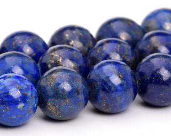 8MM Lapis Lazuli Beads Grade A Natural Gemstone Full Strand Round Loose Beads 15" BULK LOT 1,3,5,10 and 50 (101130-319)