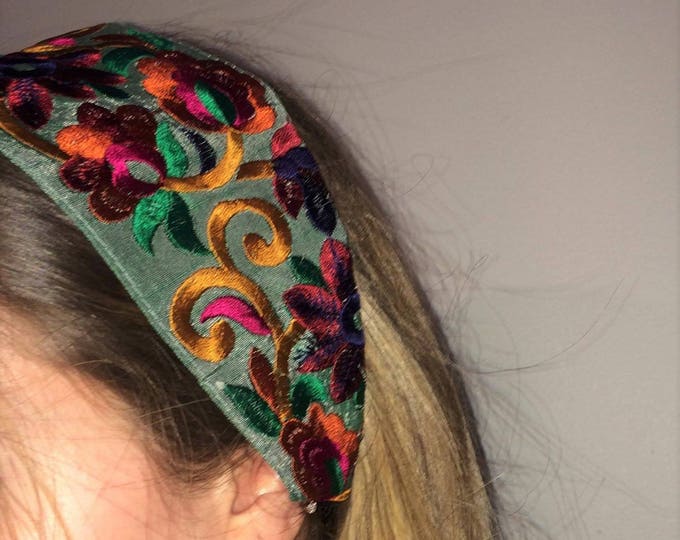 Hippie headband,Boho Headband,Bohemian Headband,Turban,Fabric headwrap,,Women Head Wrap,Wide Headband,Hair Accessorie,Women Headband