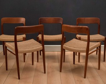 Danish Teak Niels Moller Dining Chairs #75