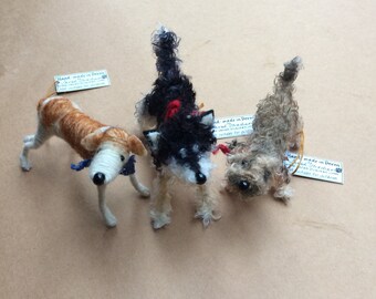Miniature dog, custom dog portrait, needle felted dog, gifts for dog owner, dog miniature, portraits of my dog, dog art custom, dog memorial
