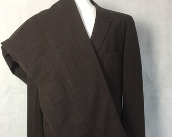 1950s suit brown stripe