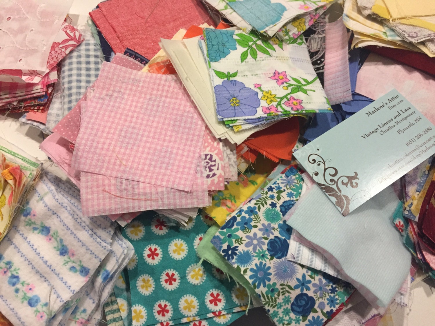 Fabric Squares 3 Inch Fabric Squares Mixed Lot of 25 Quilt