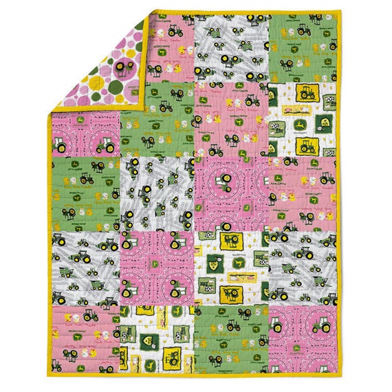 John Deere Baby Girl Quilt Kit