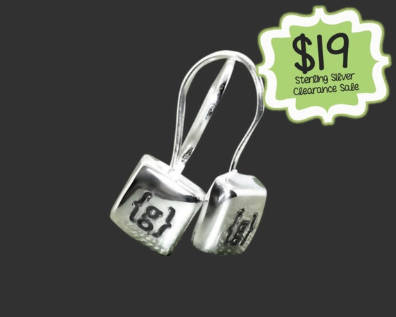 CLEARANCE SALE | Tiny Personalized 925 Sterling Silver Square Earrings | Gifts for Friends | Teen Gifts | Daughter Gifts | Korena Loves