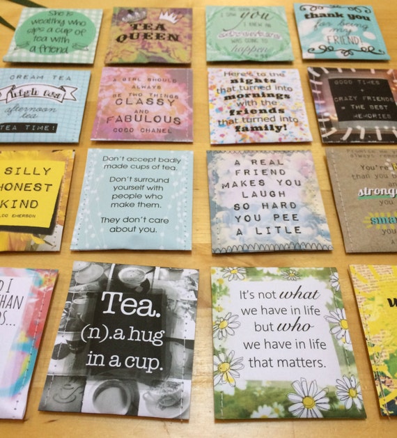 Friend tea gift set by victoriamaedesigns on Etsy