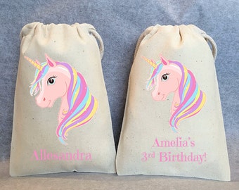 13- Unicorn Party, Unicorn Birthday, unicorn party favors, Unicorn bags, Unicorn favor bags, Unicorn party favor bags, Unicorn bag, 4"x6"