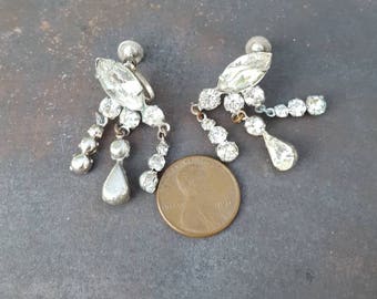 Vintage Rhinestone Earrings