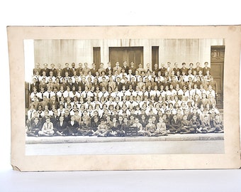Vintage Class Picture - Vintage Class Photo - Vintage School Photo - School Decor -Brooklyn NY - Halsey Jr High - 1930s Photography Decor -