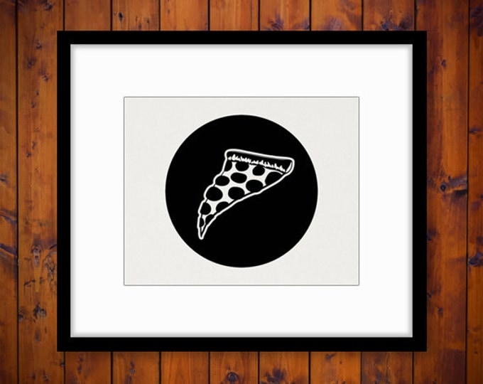 Digital Image Slice of Pizza Download Pizza Graphic Printable Artwork Vintage Clip Art Jpg Png Eps HQ 300dpi No.4448