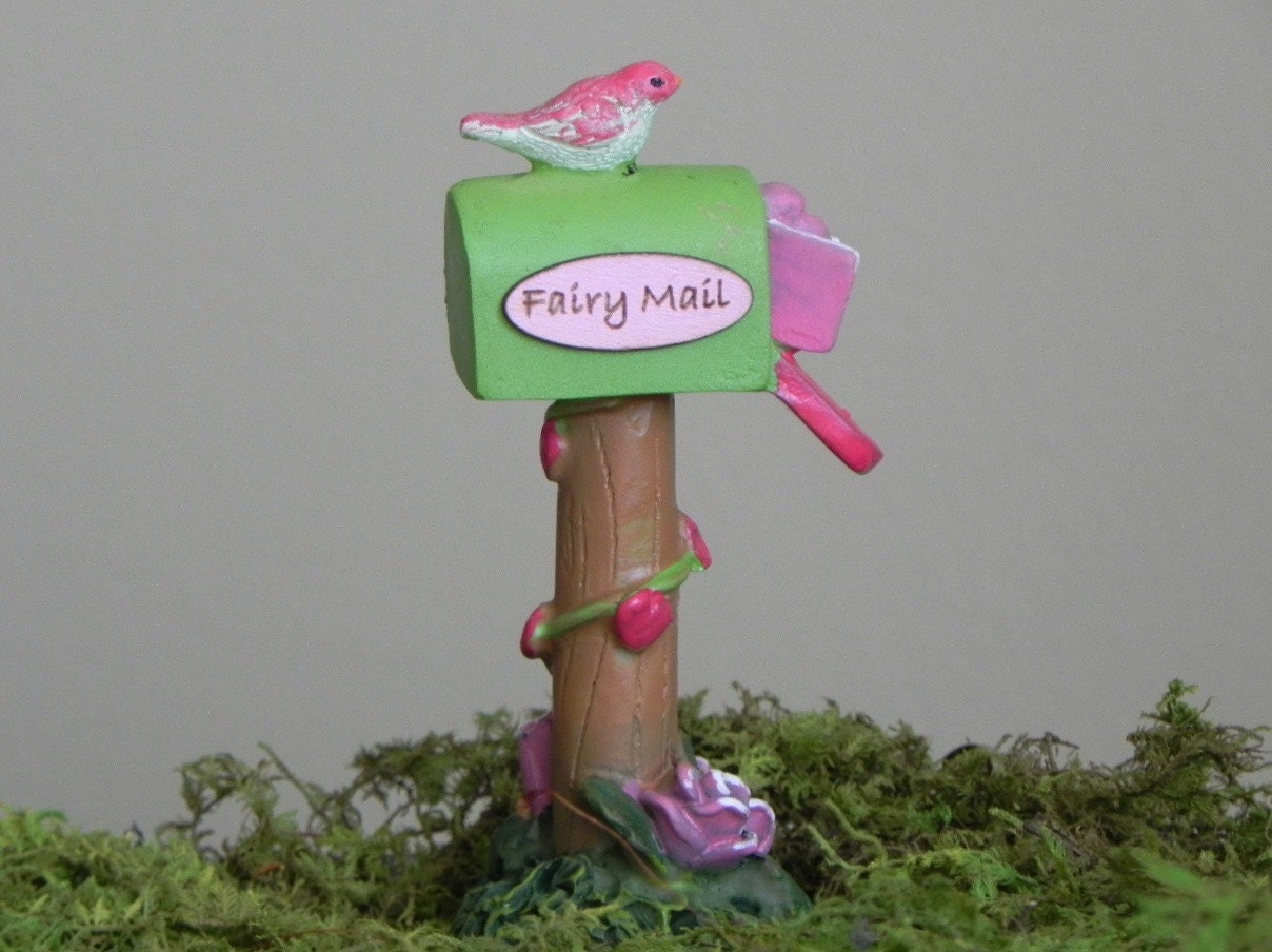 Fairy Garden Mailbox miniature mail box handmade Fairy Mail
