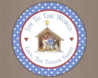 Nativity stickers | Etsy