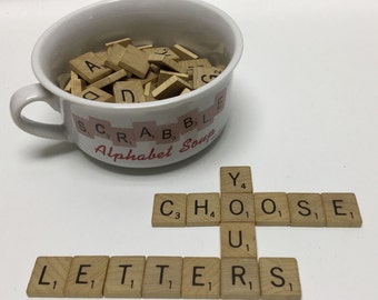 Individual Scrabble Letters - Scrabble Tiles - Choose Your Letters - Individual Letter Tiles - You Pick the Letters