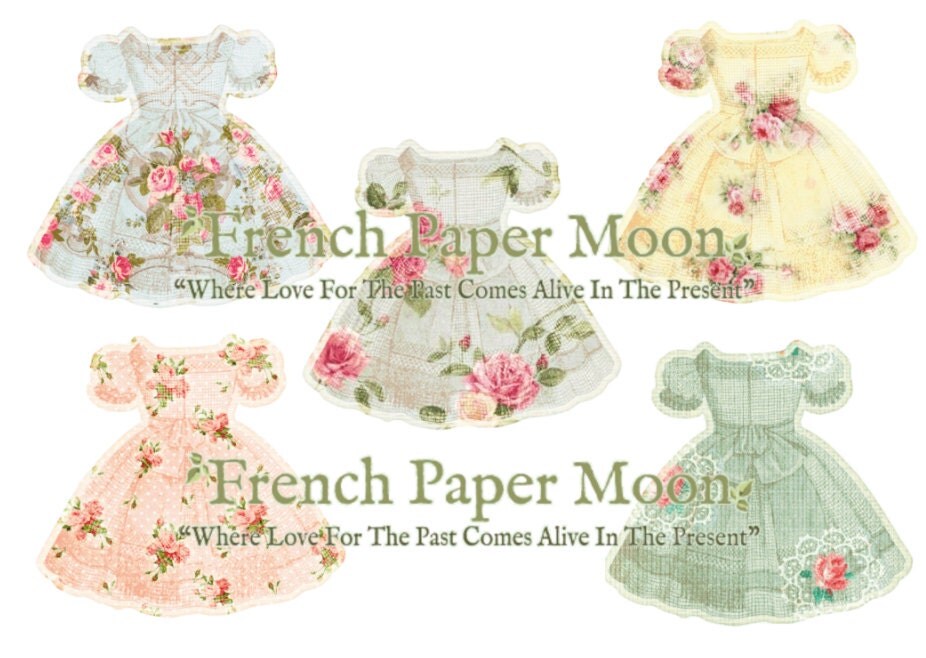 Shabby Chic Floral Dress Vintage Wallpaper Dresses Clipart Paper Printable Diecut Shabby Chic Floral Dress Vintage Wallpaper Dresses Clipart Paper Printable Diecut