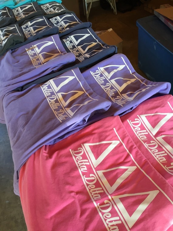 Tri Delta Comfort Colors Long Sleeve Shirt