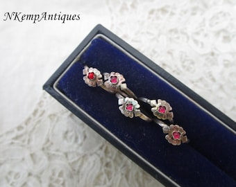 Antique silver ring x 5 childs real silver