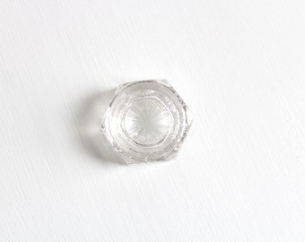 Salt Cellar, Crystal Salt Cellar, Ring Dish, Glass Salt Cellar, Glass Ring Dish, Clear Salt Cellar, Pressed Glass Salt Cellar, Ring Holder
