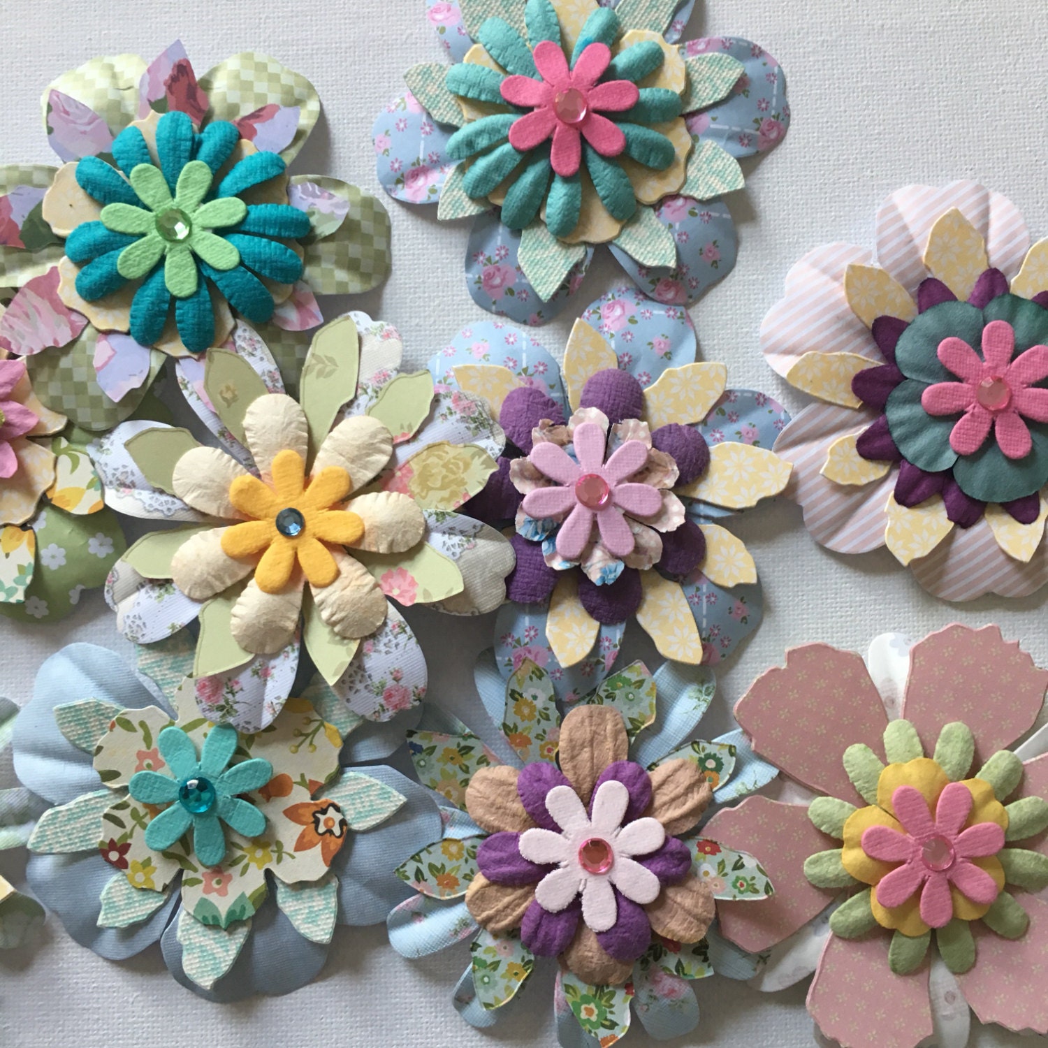 Fresh 33 Flower Card Embellishments