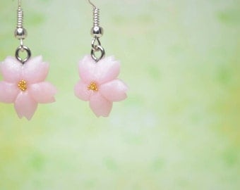 Kawaii/ Cute Sakura/ Cherry Blossom Flower Earrings