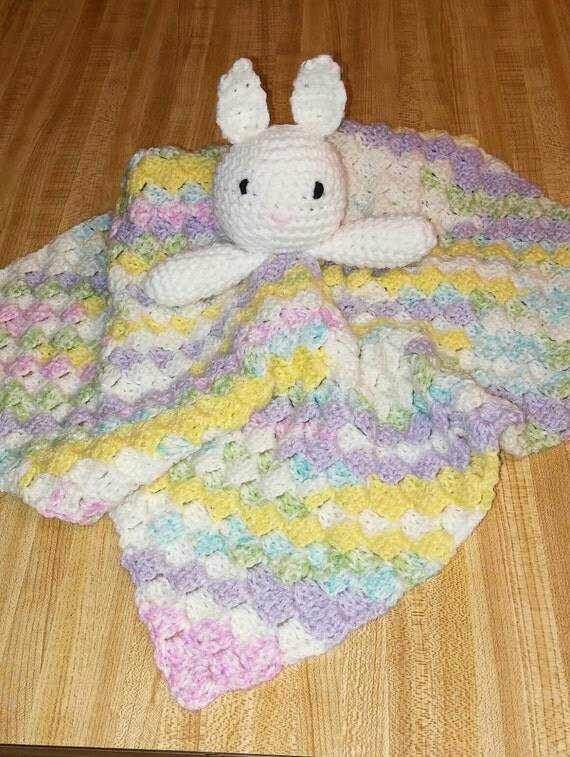 Bunny Lovey Security Blanket Baby Shower Gifts New Baby