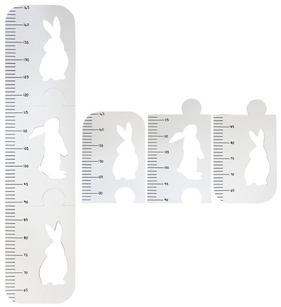 Rabbit Growth Chart Kids Height Chart Wooden Woodland