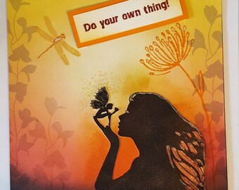 Handmade Fairy/Fantasy card, Do Your Own Thing