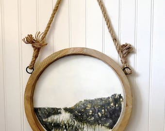 Original Encaustic and Mixed Media Marsh