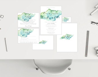 Wedding Package // Blue Watercolour