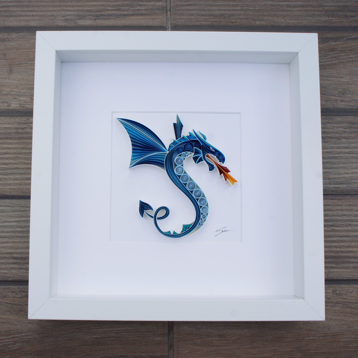 Quilled Paper Art The Dragon