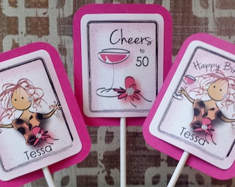 50th Birthday Party Decorations - 50 Birthday Party Ideas - Funny 50th Party Ideas for Her - 50 and Fabulous Party Decor - Cheers to 50