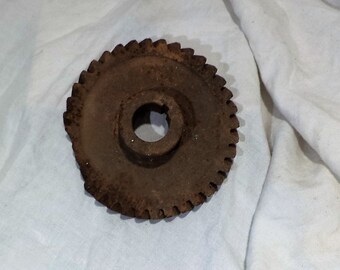 Metal Gear, Industrial Chic Salvage, Cog or Sprocket, Vintage Industrial Factory