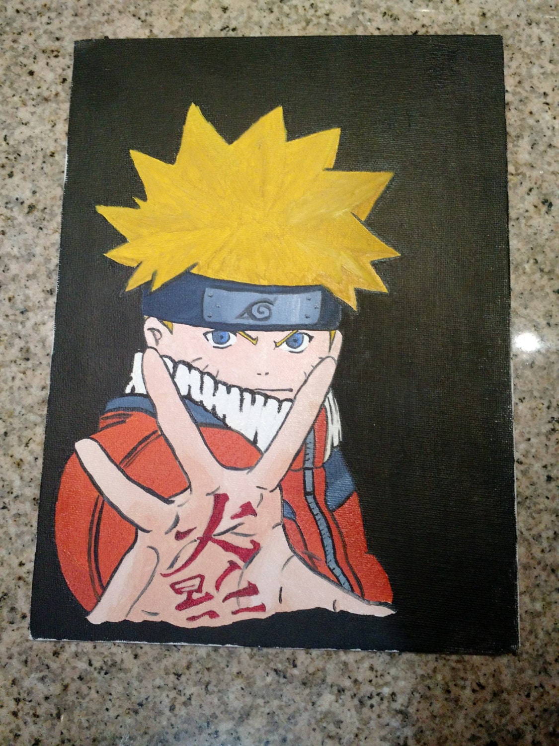  Naruto  Oil Painting 