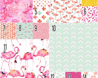 Flamingos (Baby Bedding) Premium Crib Bedding. Pink Crib Set. Flamingo Baby Bedding. Toddler Bedding. Choose your Design.