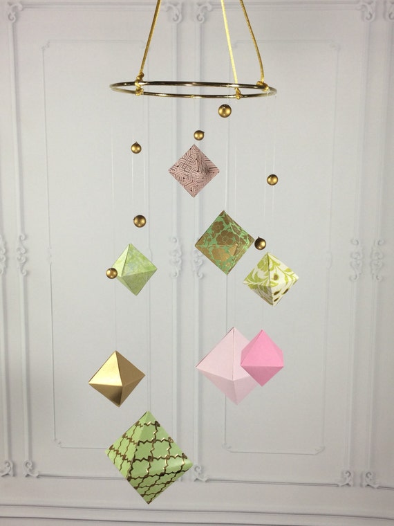 Items similar to Mid Century Mobile Geometric Baby Mobile Baby