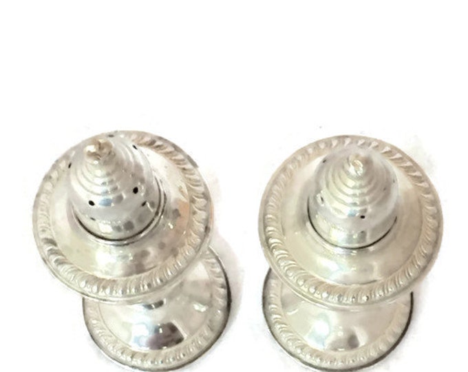 Sterling Silver Empire Salt/Pepper Shakers | Vintage Home Decor