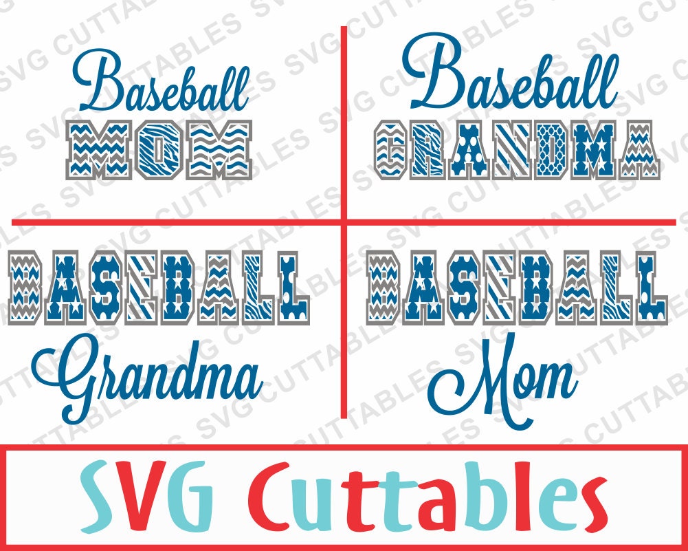 Download Baseball Mom Pattern Vector Baseball Grandma svg eps dxf