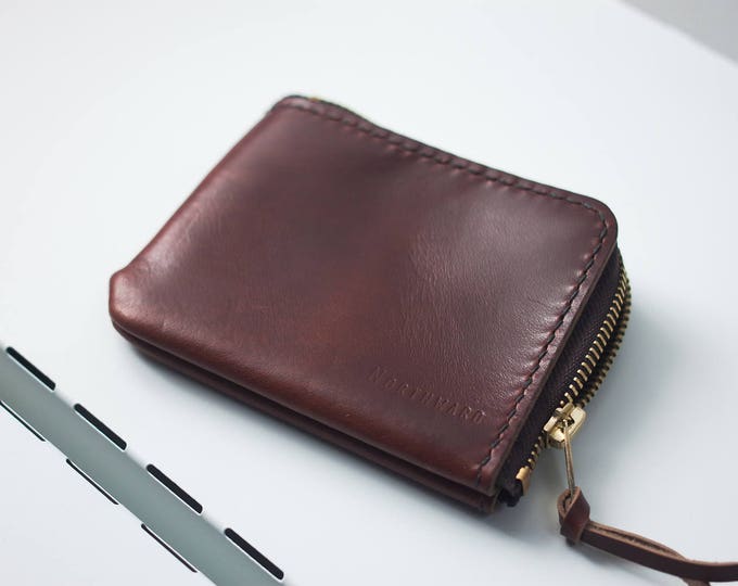 Horween Leather Mini Zip Wallet