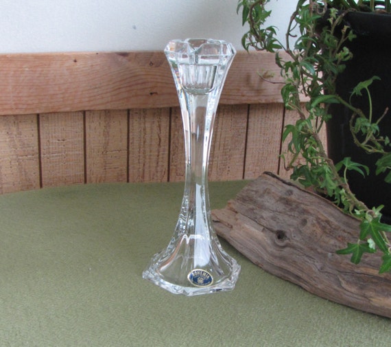 Bohemia Crystal Candlestick 24% Lead Crystal Czech Republic