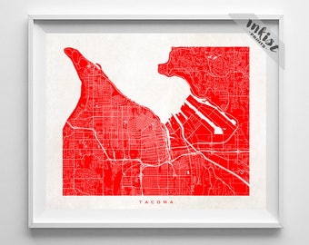  Tacoma  map Etsy