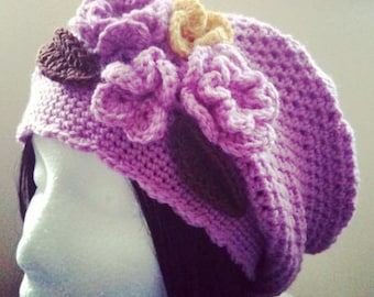 Crochet Pattern: Slouchy Hat (0015) - Permission to Sell Finished Products