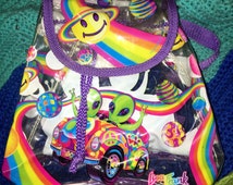 loungefly lisa frank alien backpack